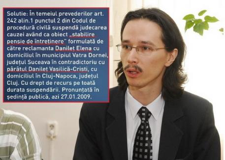 Cum îşi tratează fostul vicepreşedinte al Judecătoriei Oradea familia: Cristi Danileţ, dat în judecată de părinţi, pentru pensie de întreţinere